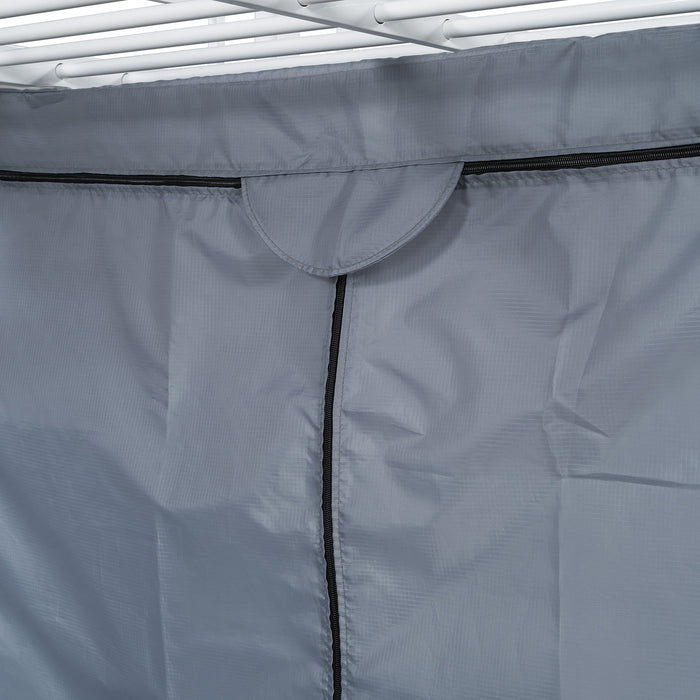 Loft Bed With Desk, Shelves, Power Outlet, LED Light And Wardrobe