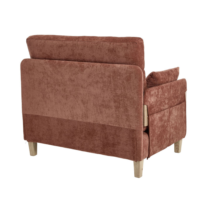 Mid Century Modern Foldable Sofa Bed, 3 In 1 Convertible Sleeper With 3 Pillows