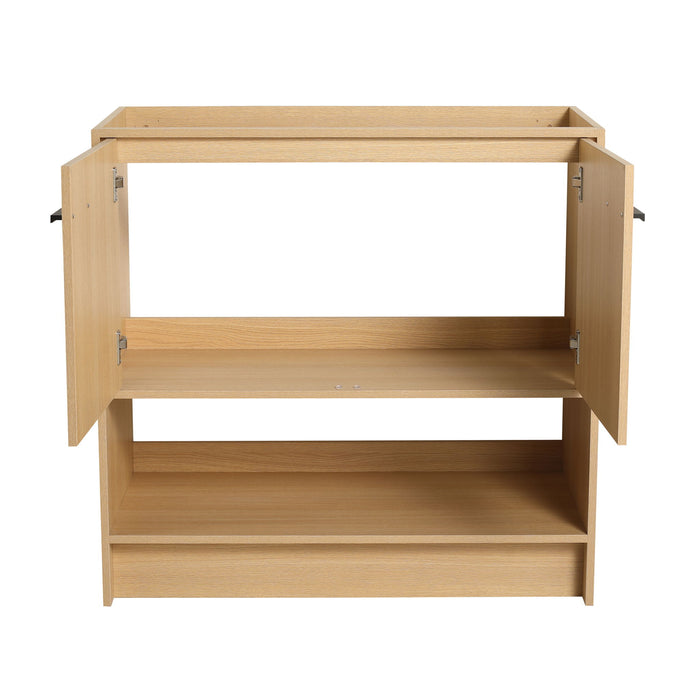 Modern Freestanding Bathroom Vanity With 2 Doors