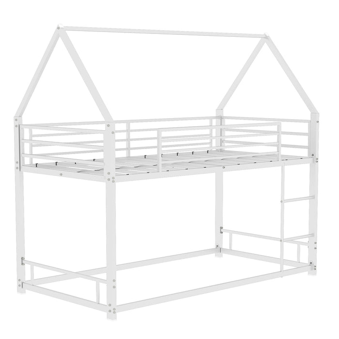 Bunk Bed With Safety Guardrails, No Box Spring Needed