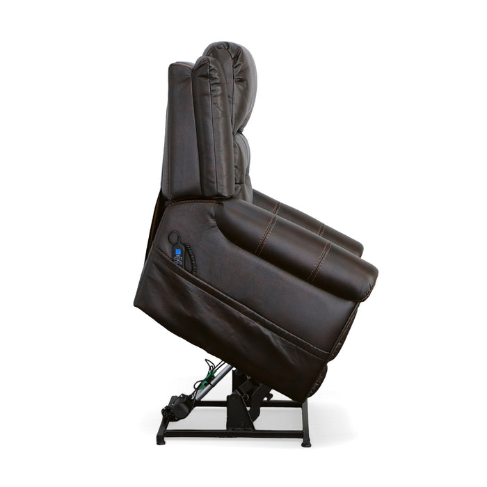 Oscar - Power Lift Recliner With Right-Hand Control & Power Headrest - Molasses