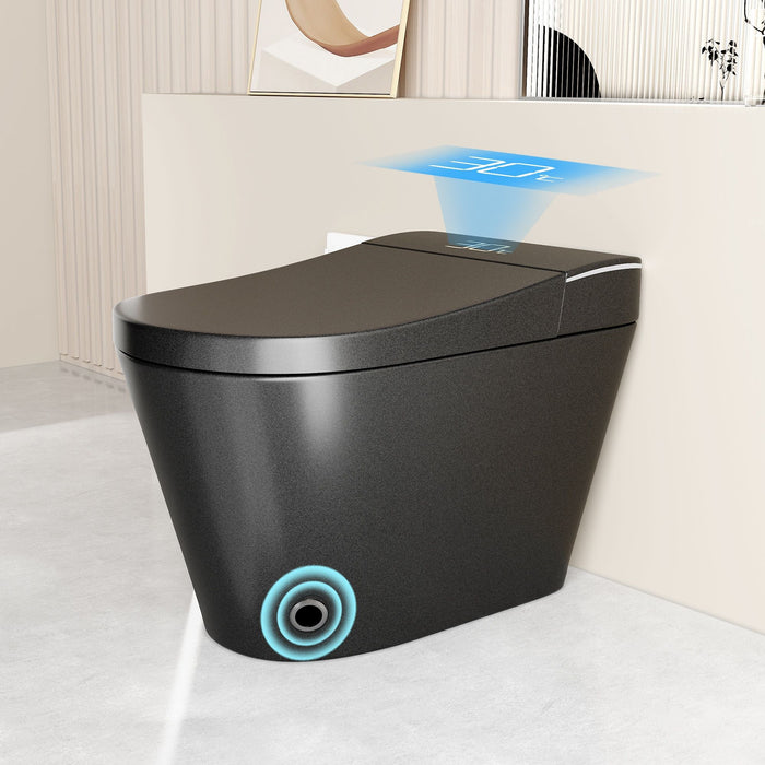 Smart Bidet Toilet With Auto Open / Close Seat, Warm Water Wash, Heated Seat, And Wireless Remote Control