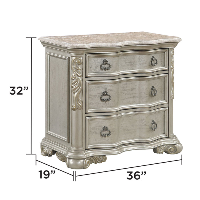 Bella - Nightstand - Champagne