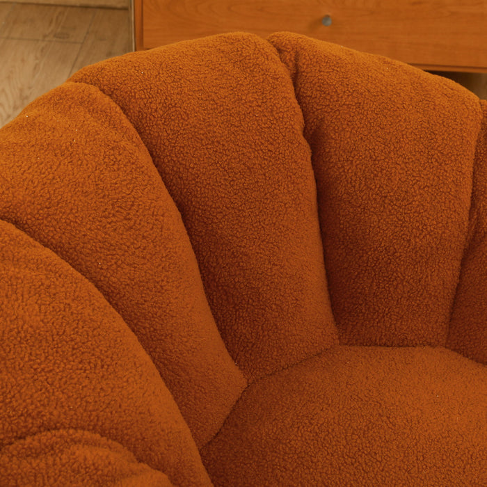 Bean Bag Chair, Lazy Sofa For Living Room - Orange