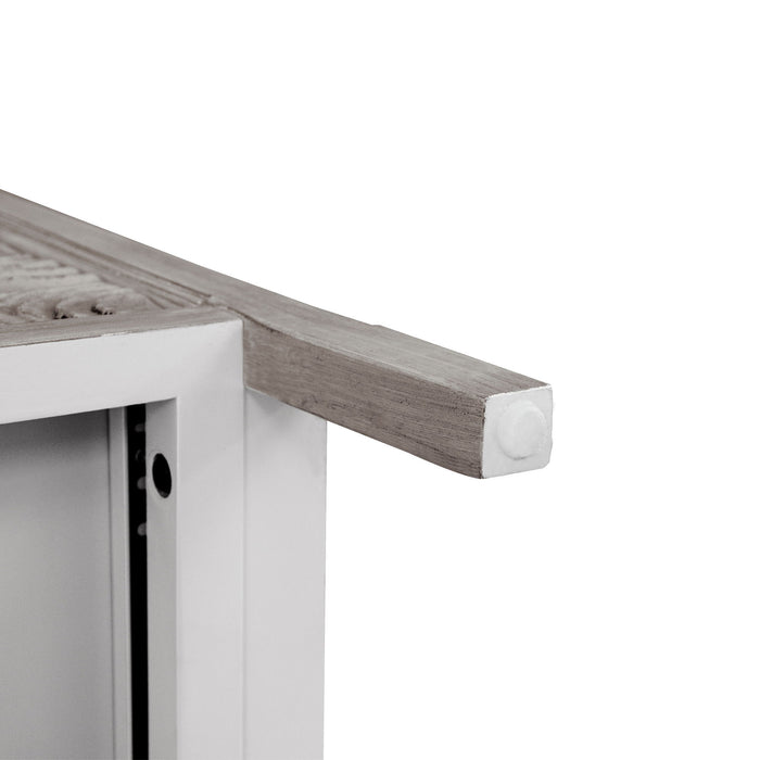 3 Drawer Cabinet, American Furniture, Suitable For Bedroom, Living Room - Light Gray