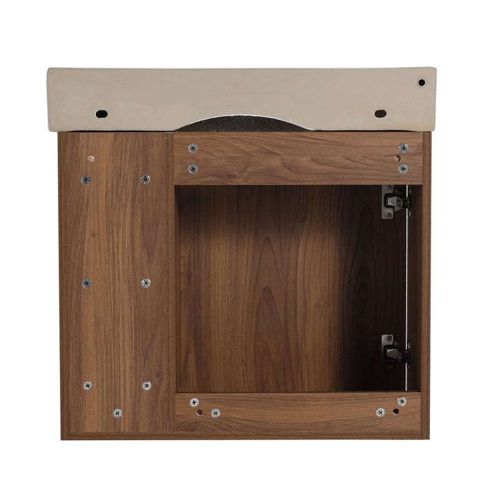 Wall Mounted Bathroom Vanity With Sink & Soft Close Door