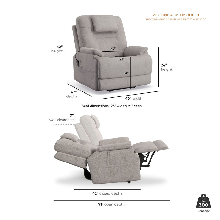 Zecliner Model 1 - Power Sleep Chair