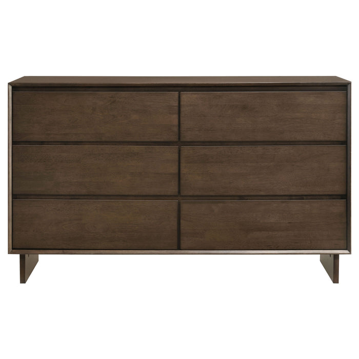 Hemlock - 6 Drawer Dresser Cabinet - Brown