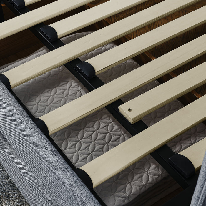 Daybed With Trundle And Storage Drawers, Flat Arms With Pocket