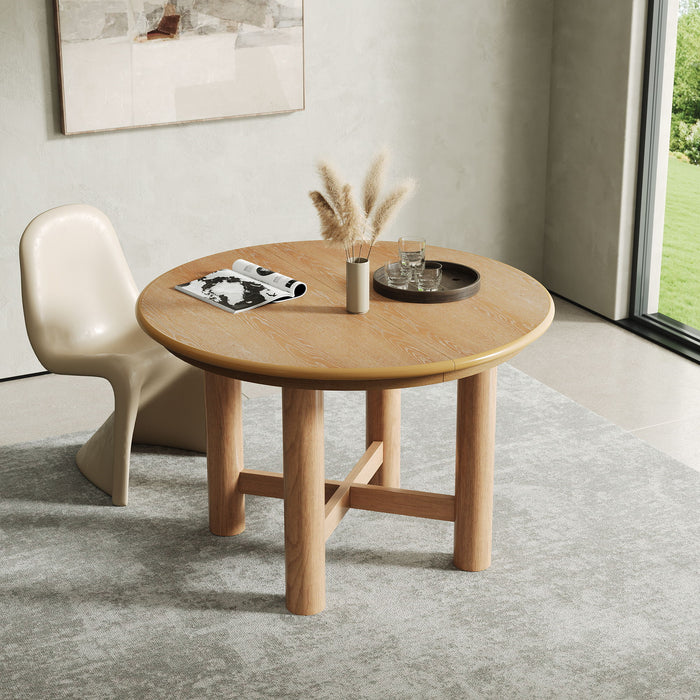 Extendable Oval Dining Table With Leaf