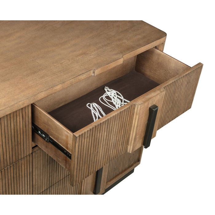 Moraga - 6 Drawer Dresser Cabinet - Ash Brown