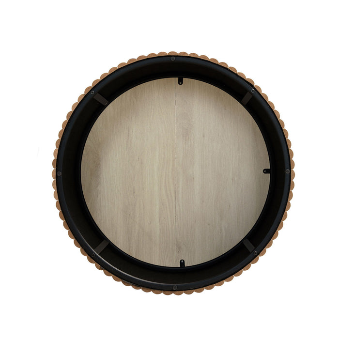 Coffee Table, Round Coffee Table, Modern Side Tables Accent End Table For Living Room, Apartment - Natural