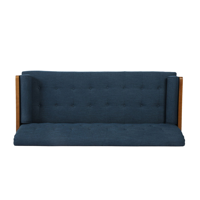 Aidan - Mid Century Modern Tufted Fabric Sofa