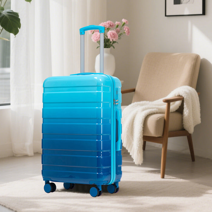 Luggage Set 20" /24" /28" With Combination Lock And Silent Wheels