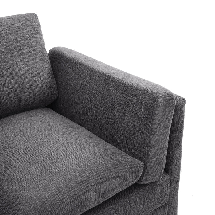 3 Seater Sofa With Dual Layer Seat Cushions