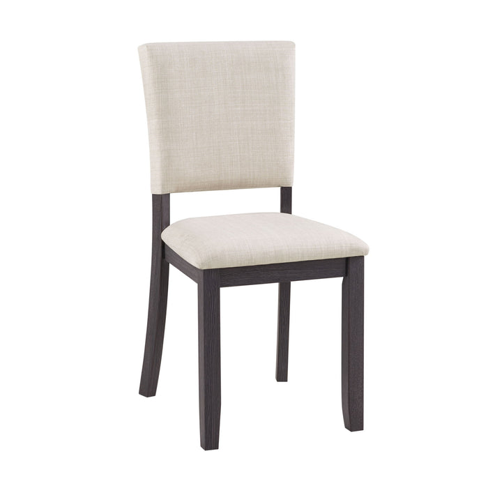 Round Dining Set With 4 Upholstered Dining Chairs