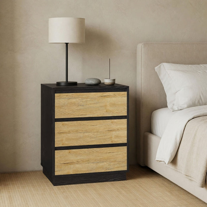3 Drawer Nightstand, Bedroom Side Table