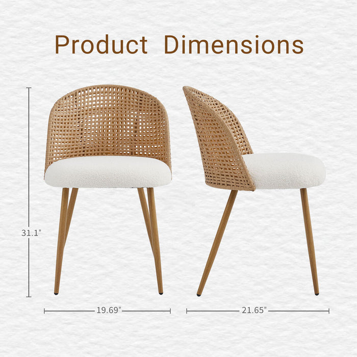 Bohemian Style Double Seater Dining Chair