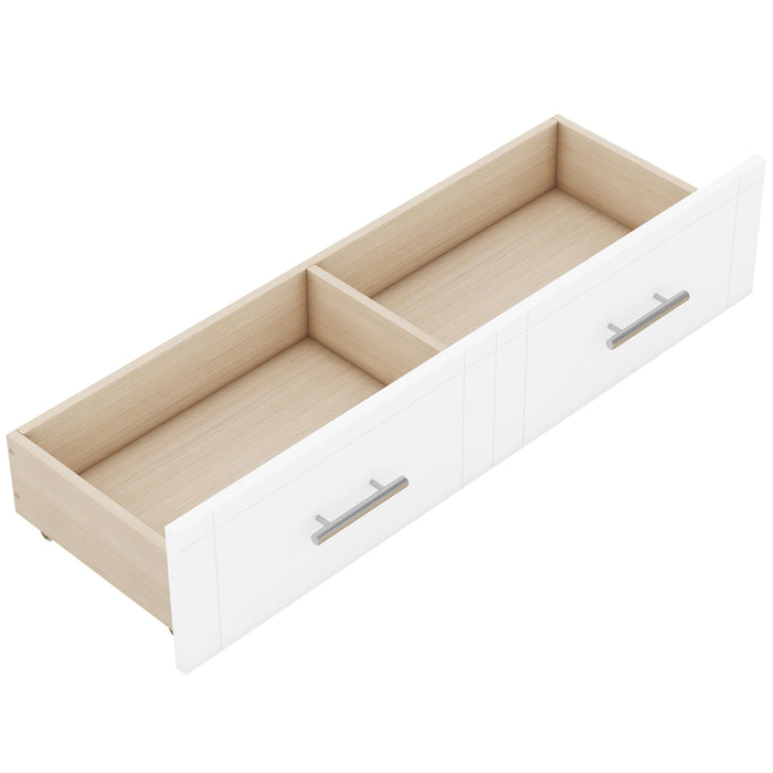 Murphy Bed With Shelves, Drawers And USB Ports