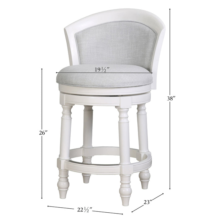 Barrel Back Stool With Swivel