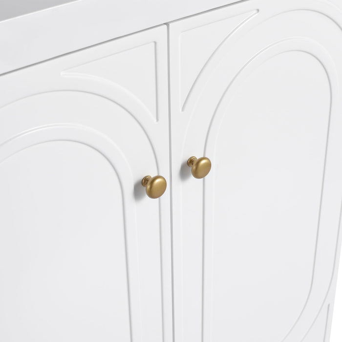 Modern Freestanding Bathroom Vanity With Soft Close Cabinet Doors