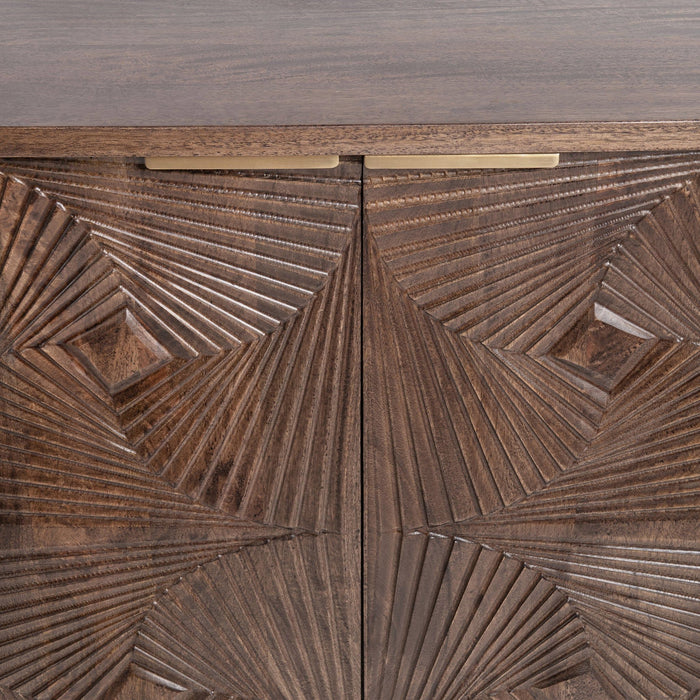 Lina - 4 Door Cabinet - Kona Brown