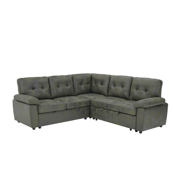 Convertible Sectional Sofa Bed & Pull Out Sleeper And Storage