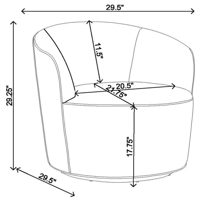 Resnick - Swivel Chair - Burnt Orange
