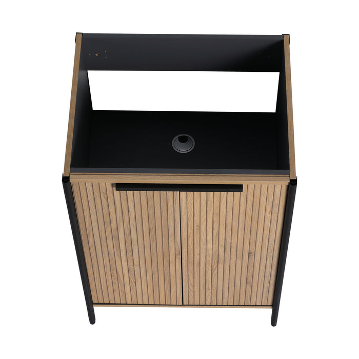 Contemporary Freestanding Bathroom Vanity With Adjustable Shelves