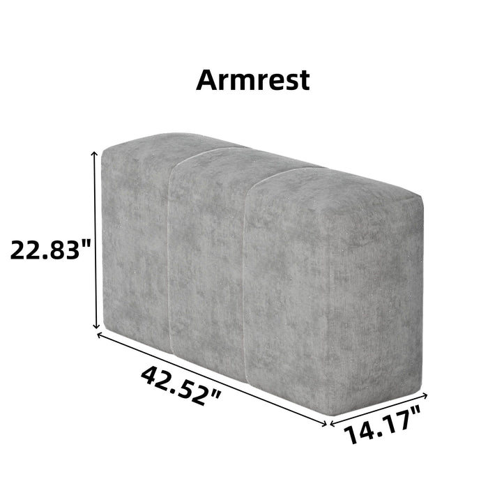Modern Oversized Diy Combination Modular Sectional Sofa & Pillows