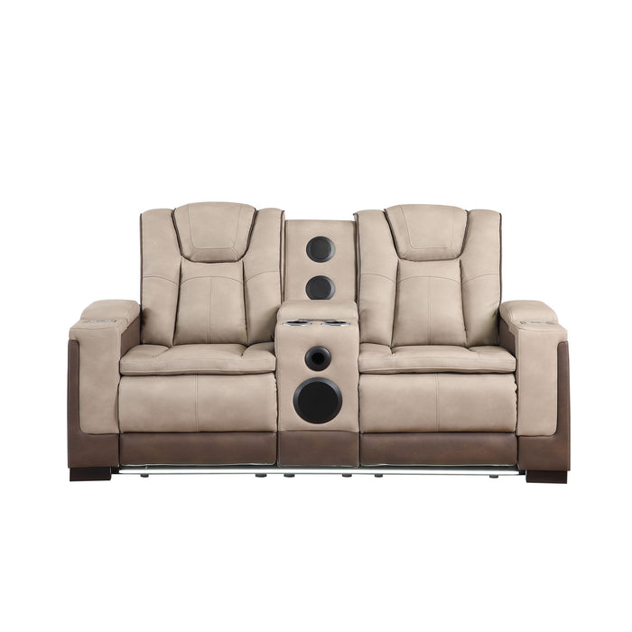 Bruno - Power Reclining Loveseat With Bluetooth Speakers