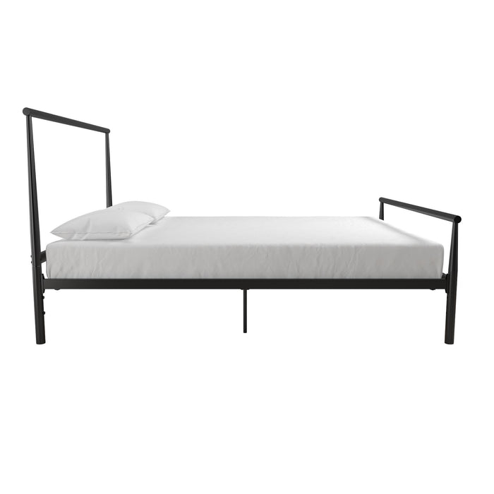 Calixa - Full Bed, Adjustable Height, No Box Spring Needed - Black