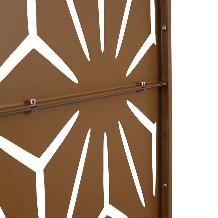 Outdoor & Indoor Metal Privacy Screen, Freestanding Decorative Panels