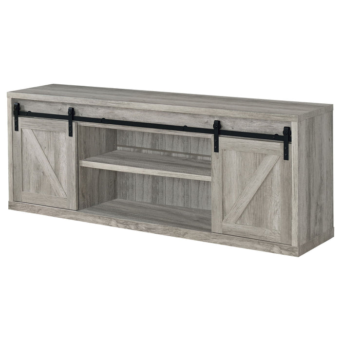 2 Door TV Stand - Driftwood