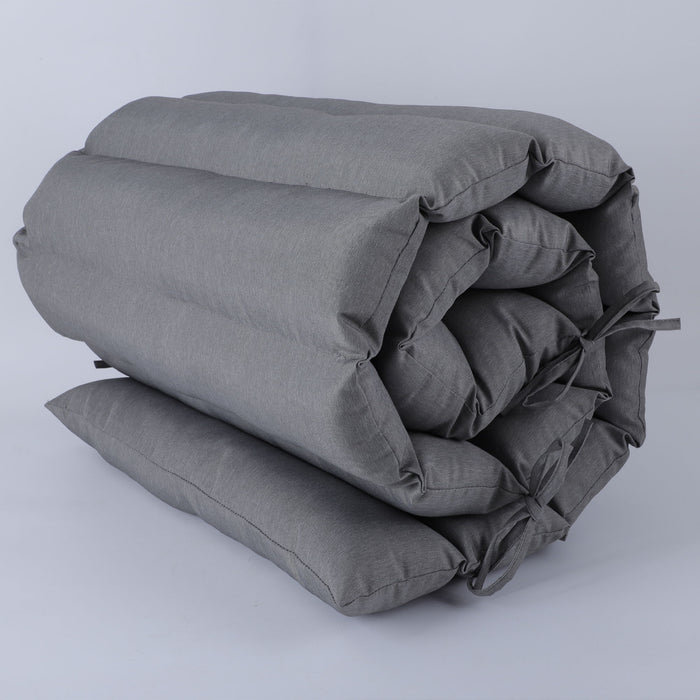 2 Piece Outdoor Chaise Lounge Chair Cushion Set