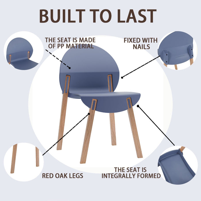 4 Piece Set Of Single Chairs With A Folding Square Table