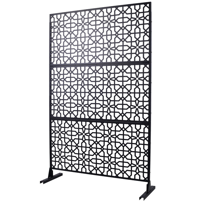 Outdoor & Indoor Metal Freestanding Decorative Privacy Screen
