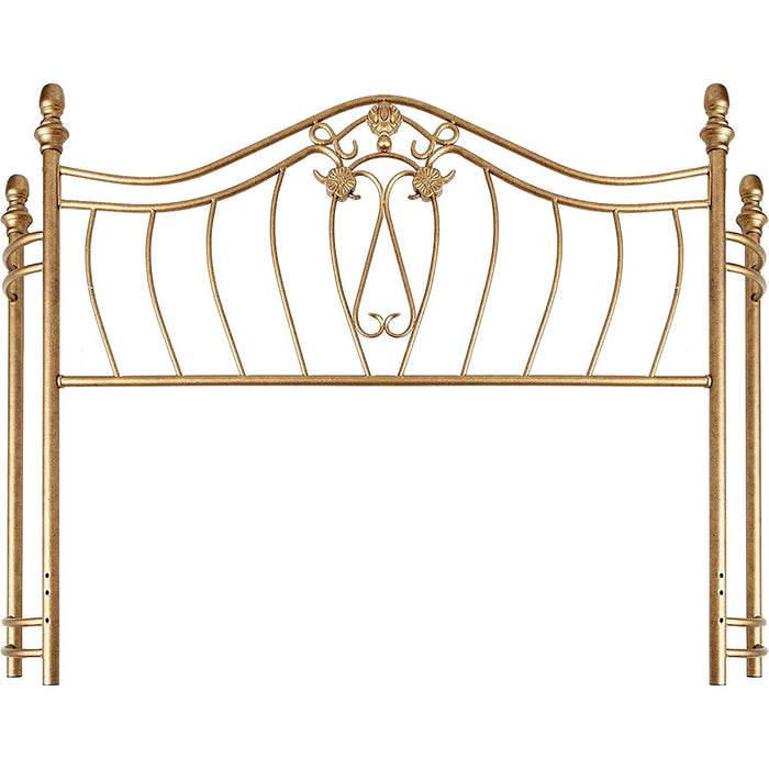 Queen Bed Headboard And Footboard - Gold