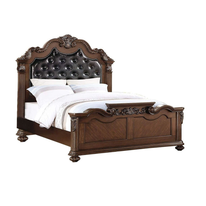 3 Piece Bedroom Set With Tufted Headboard And 2 Nightstands