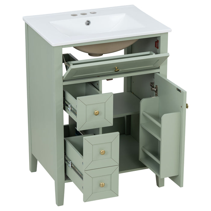 Bathroom Vanity With Sink, Soft Closing Cabinet