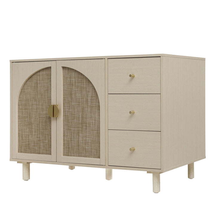 2 Door 3 Drawer Cabinet, Adjustable Storage System