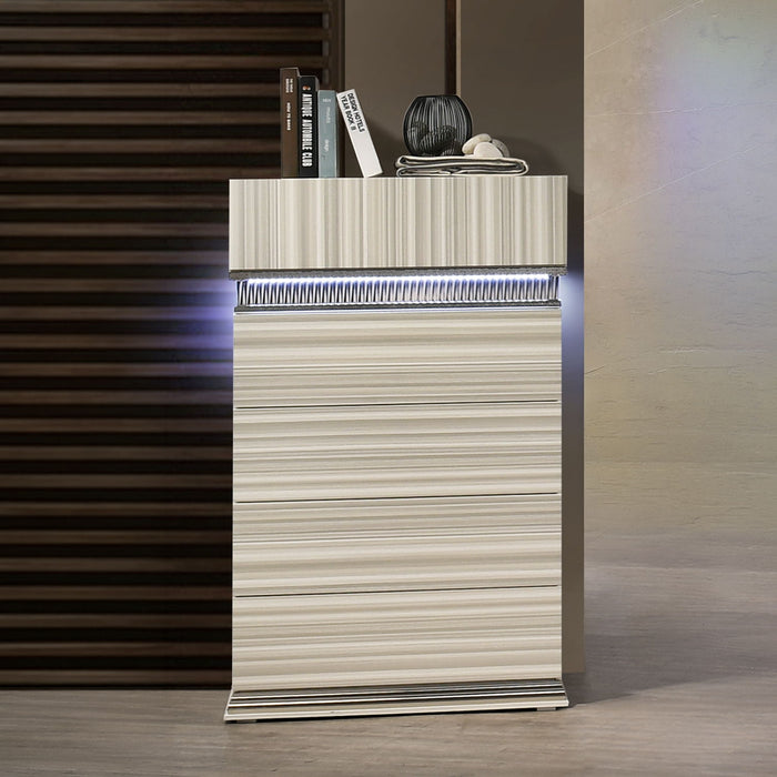 Leonor - 5 Drawer Chest - Gray