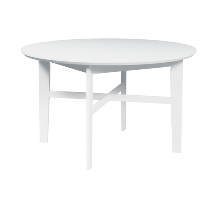 Midland - 32" Coffee Table With Solid Wood Legs - White