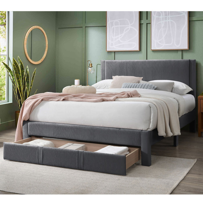 Contemporary Bed & Storage Drawer