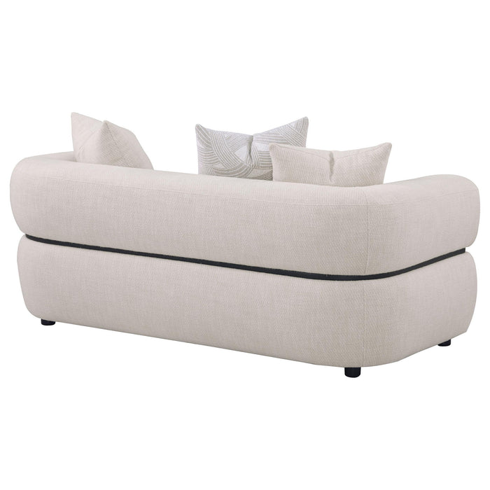 Ramsay - Round Arm Loveseat - Beige