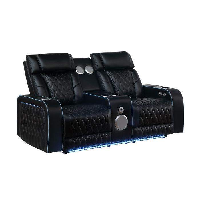 Electra - Power Reclining Set With Power Headrests, Massage And LED Lighting