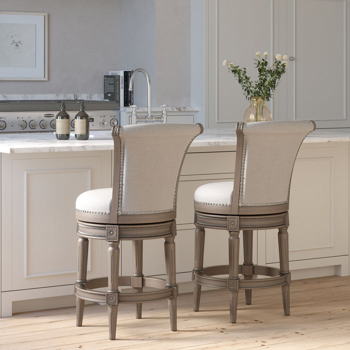 Swivel Barstool With High-Back