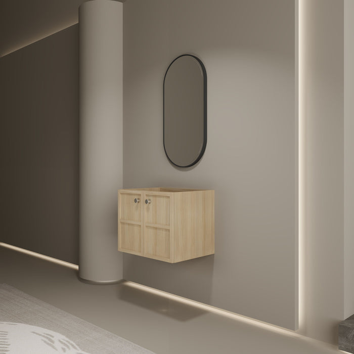 Modern Wall Mounted Bathroom Vanity With Soft Closing Doors