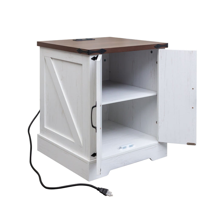 Nightstand With Adjustable Shelf