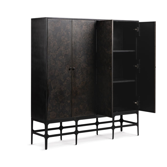 Amilio - Tall Cabinet - Rust Noir
